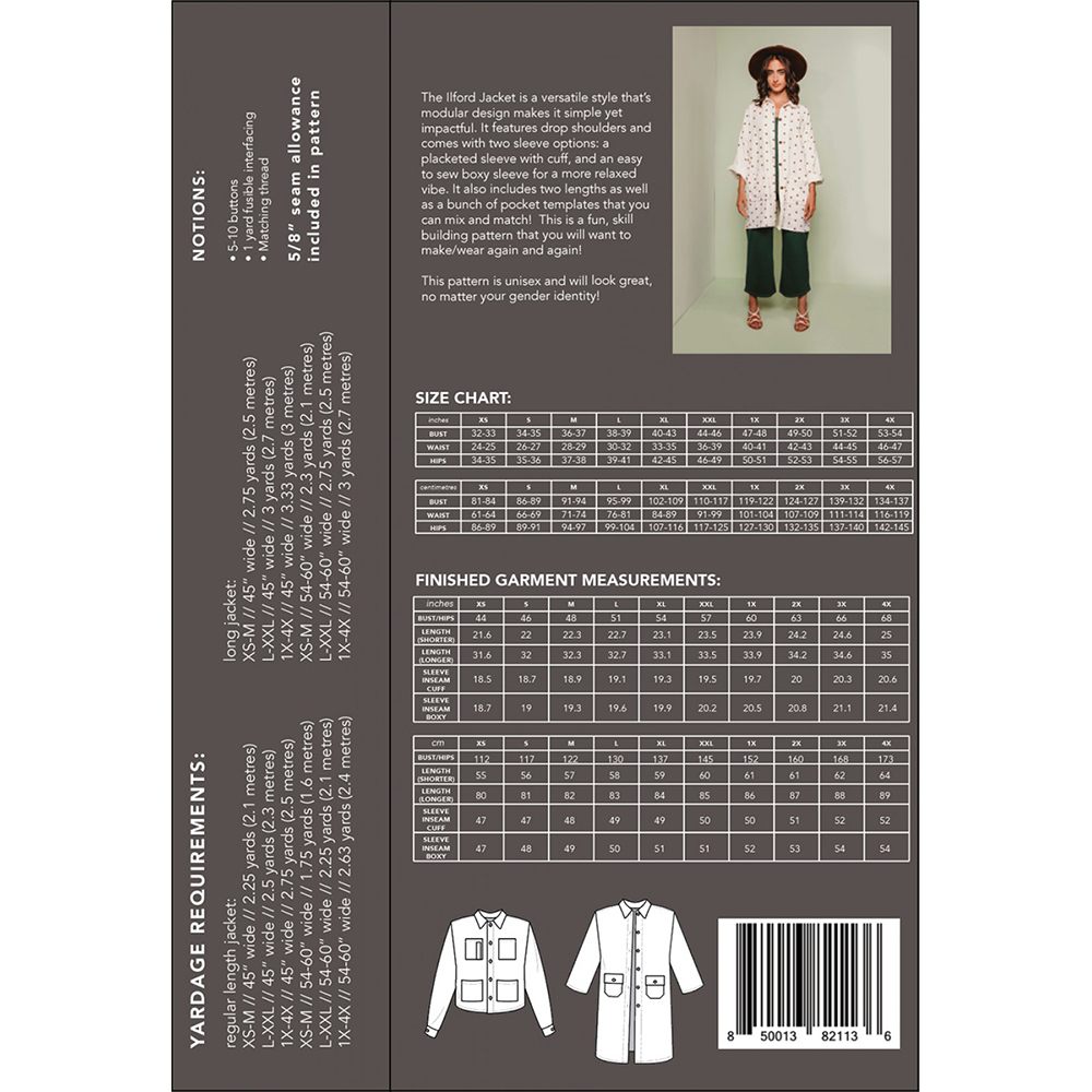 Friday Pattern Company - Ilford Jacket Pattern image # 72454