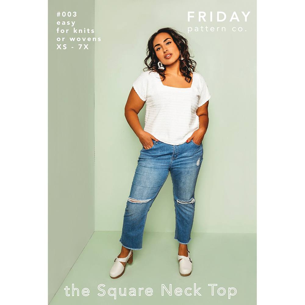 Friday Pattern Company - Square Neck Top Pattern image # 72486