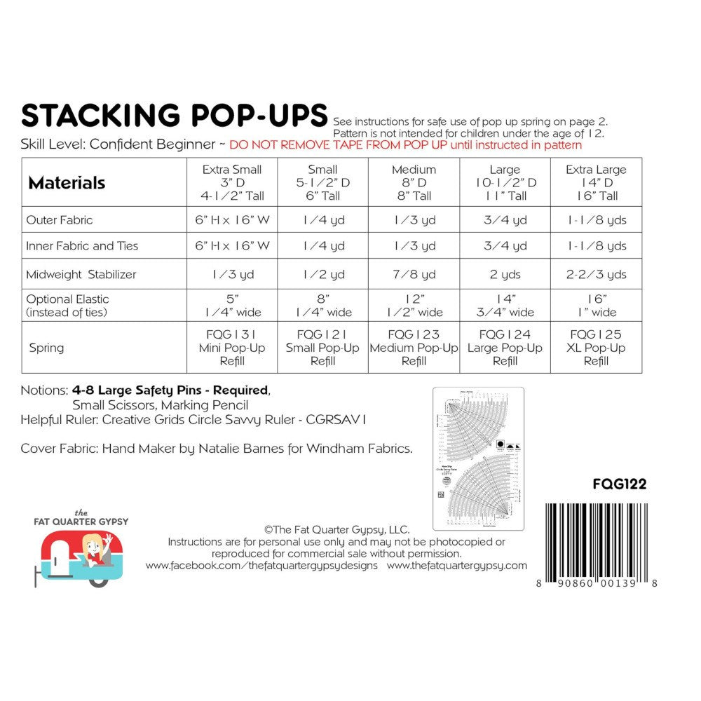 Stacking Pop-Ups Pattern image # 53685