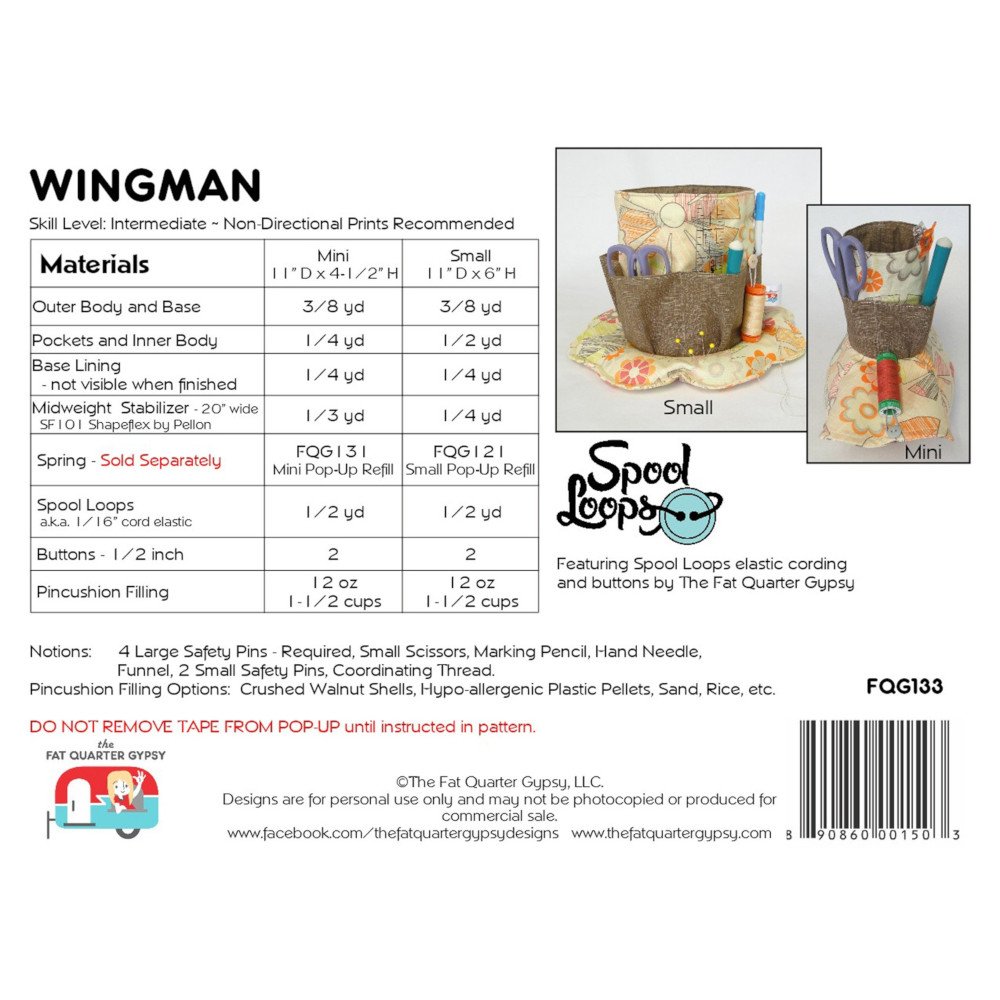 Wingman Pop-Ups Pattern image # 58719