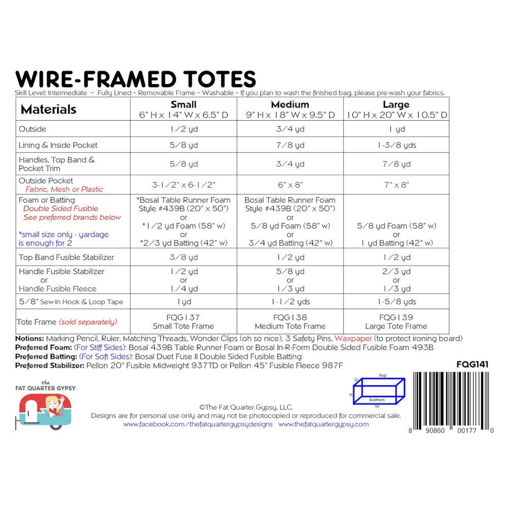 Wire-Framed Tote Pattern image # 58728