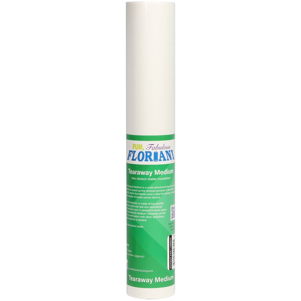 Floriani Medium Weight Firm Tearaway Stabilizer - White (15in x 10yd) image # 98729