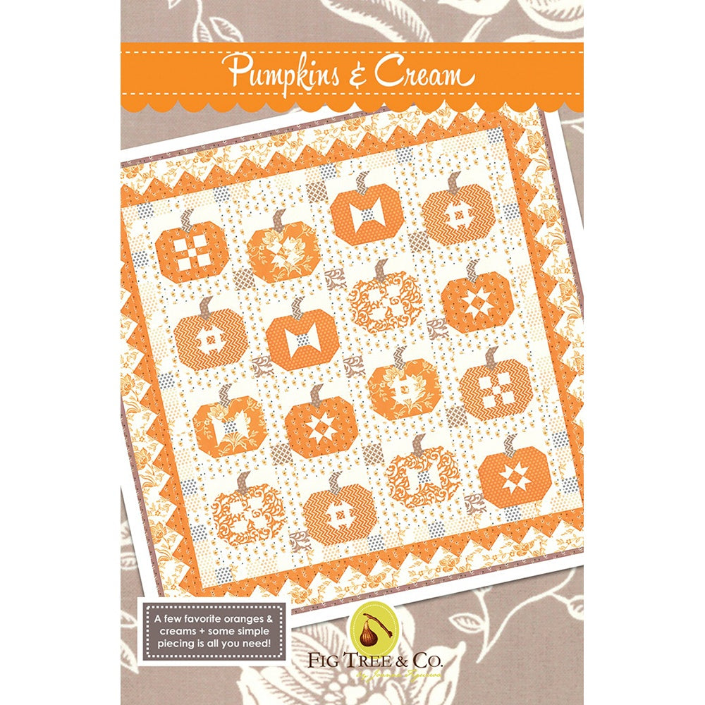 Pumpkins And Cream Quilt Pattern image # 70017