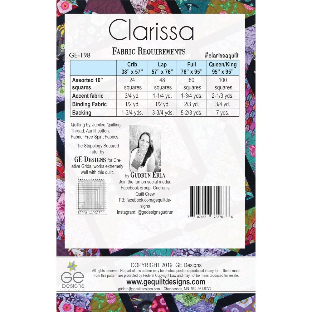 Clarissa Quilt Pattern image # 54865