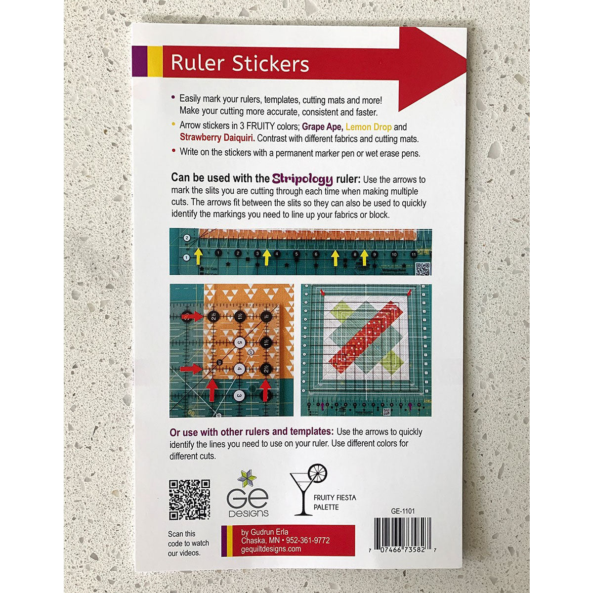 Sticker Ruler For Board G-Easy Ruler Stickers -Fruity Fiesta Palette