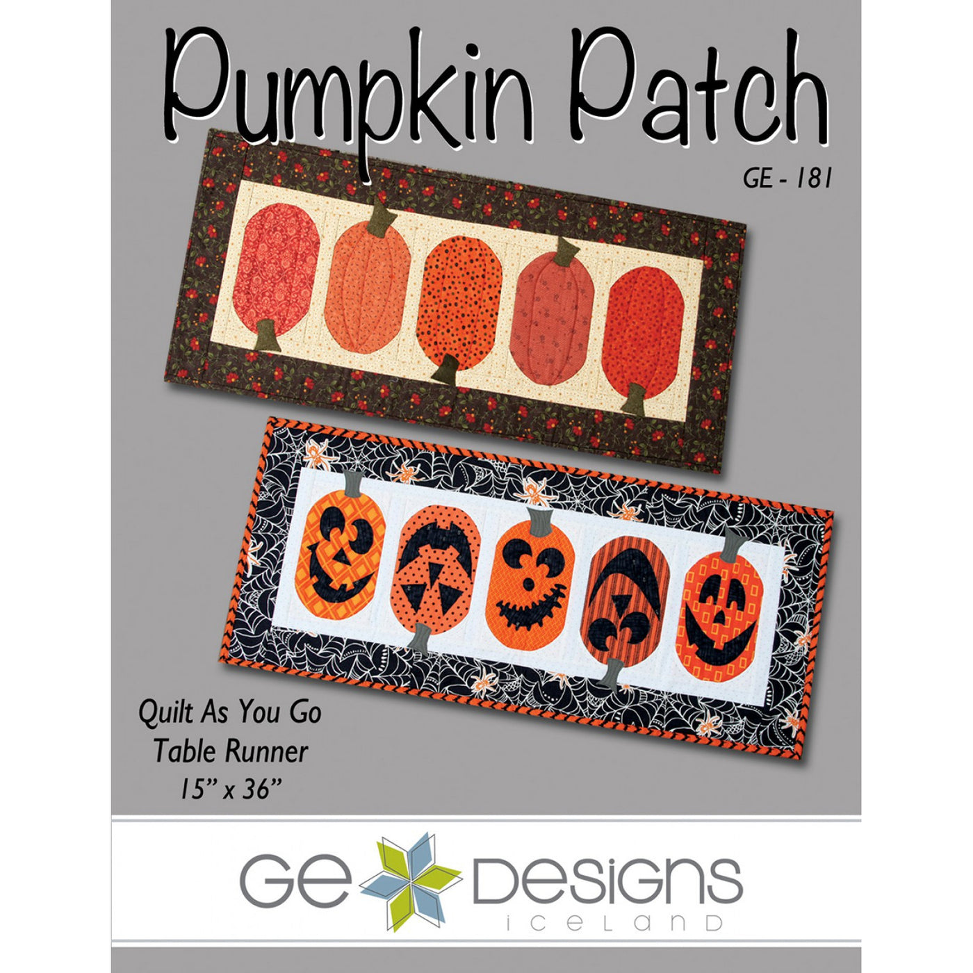 Pumpkin Patch Table Runner Pattern, G.E. Designs image # 35423