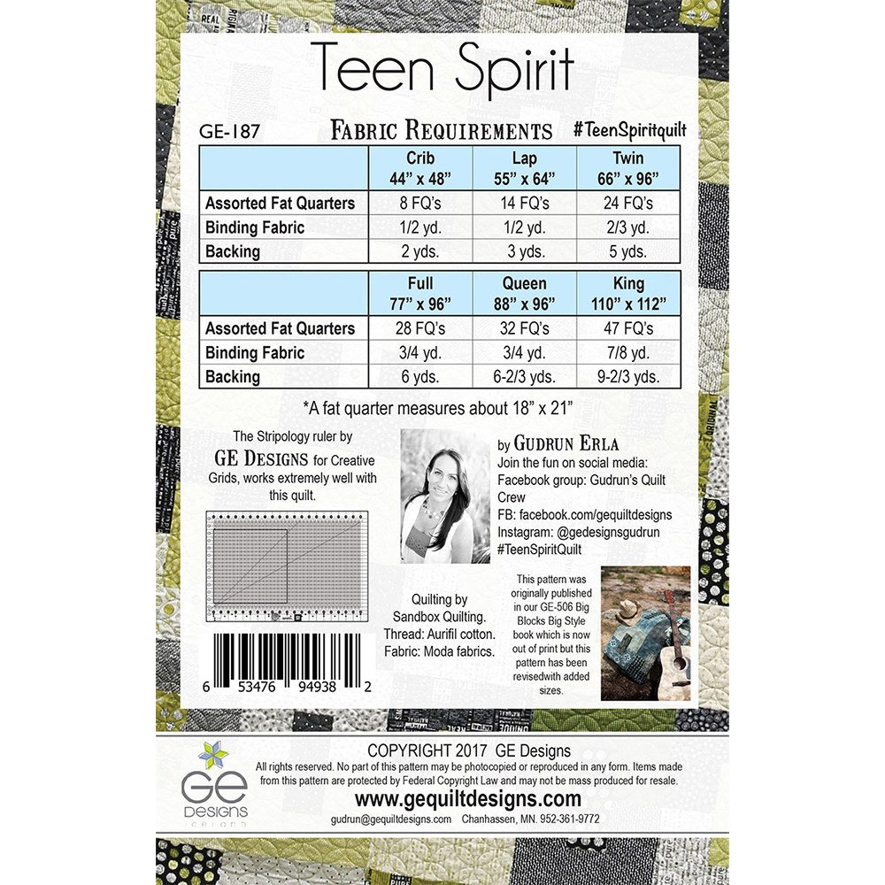 Teen Spirit Quilt Pattern image # 69090