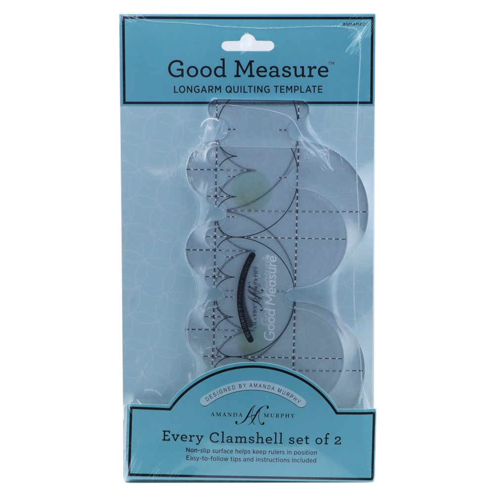 Shell Ruler Good Measure, Clamshell Ruler Templates - 2 Piece