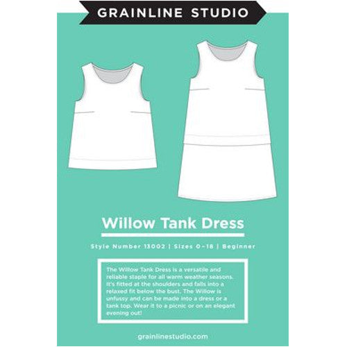 Willow Tank Dress Pattern, Grainline Studio image # 37871