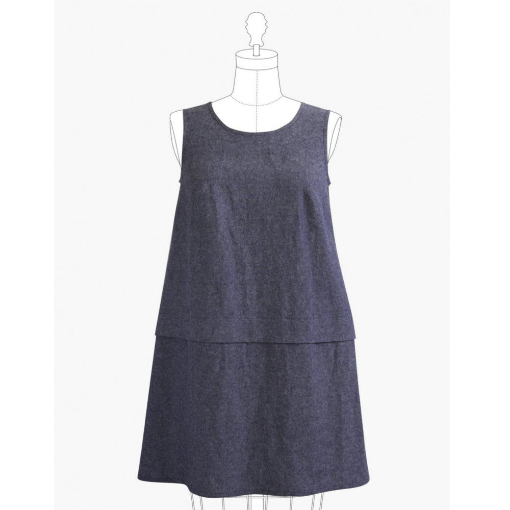 Willow Tank Dress Pattern, Grainline Studio image # 37872