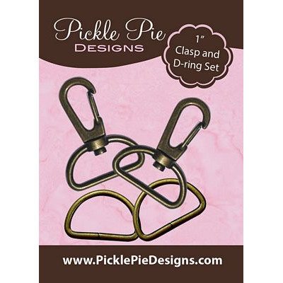 Antique Brass Hardware Kit (1"), Pickle Pie Designs image # 29528