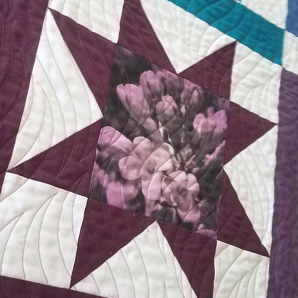 Hobbs Designs, Starburst Blooms Quilt Pattern image # 73918