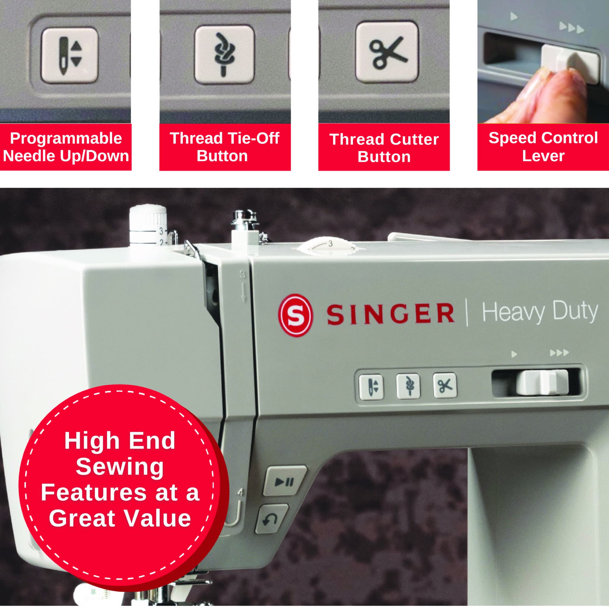 Singer Machine Buttons Singer Heavy Duty 6600C Sewing Machine