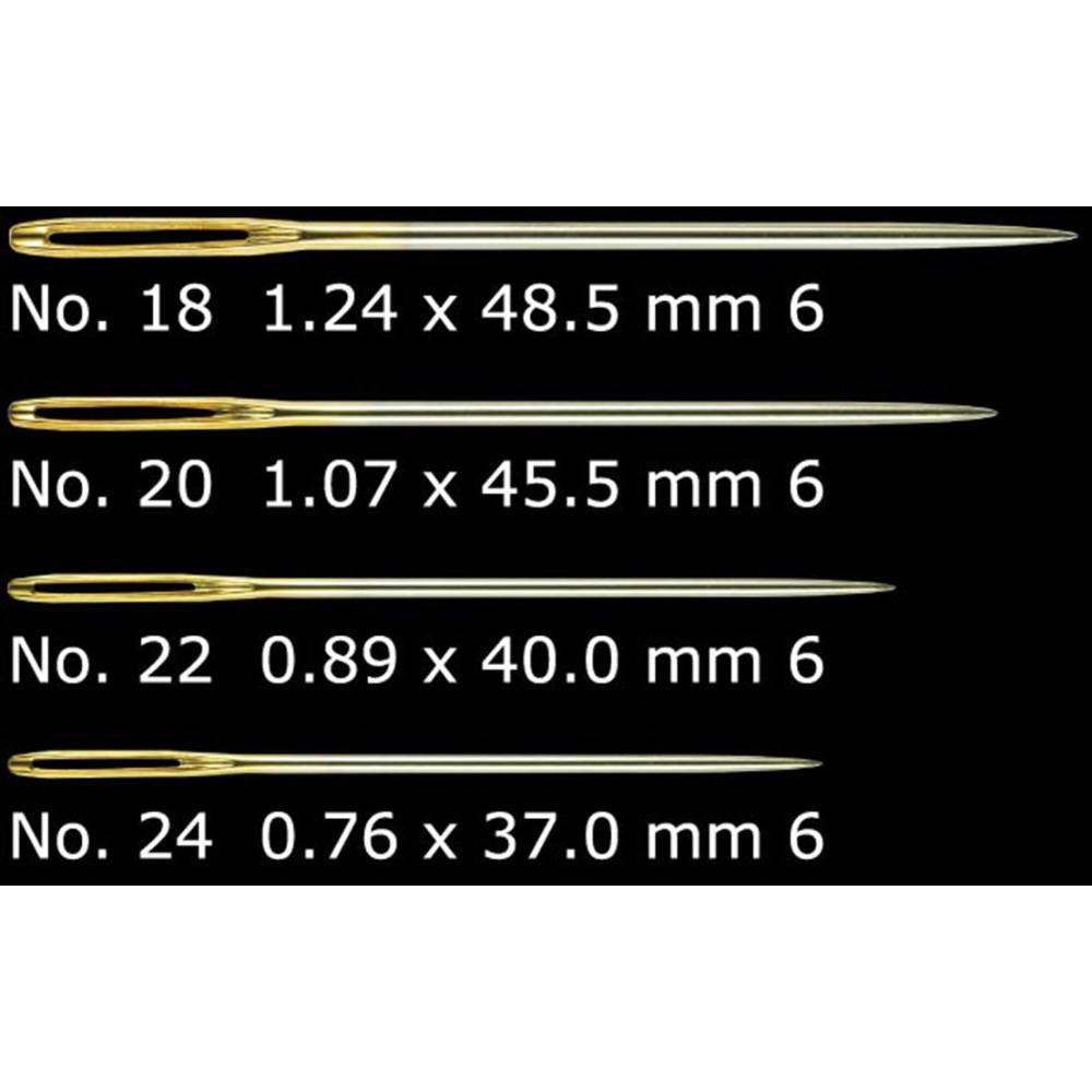 Gold Eye Chenille Needles (No.20) (6pk) image # 88037