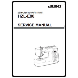 Service Manual, Juki HZL-E80 image # 9299