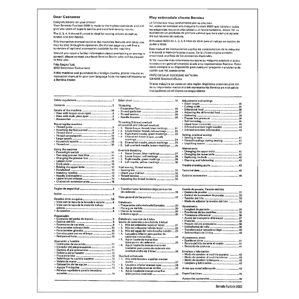 Bernina 008D Instruction Manual image # 114729