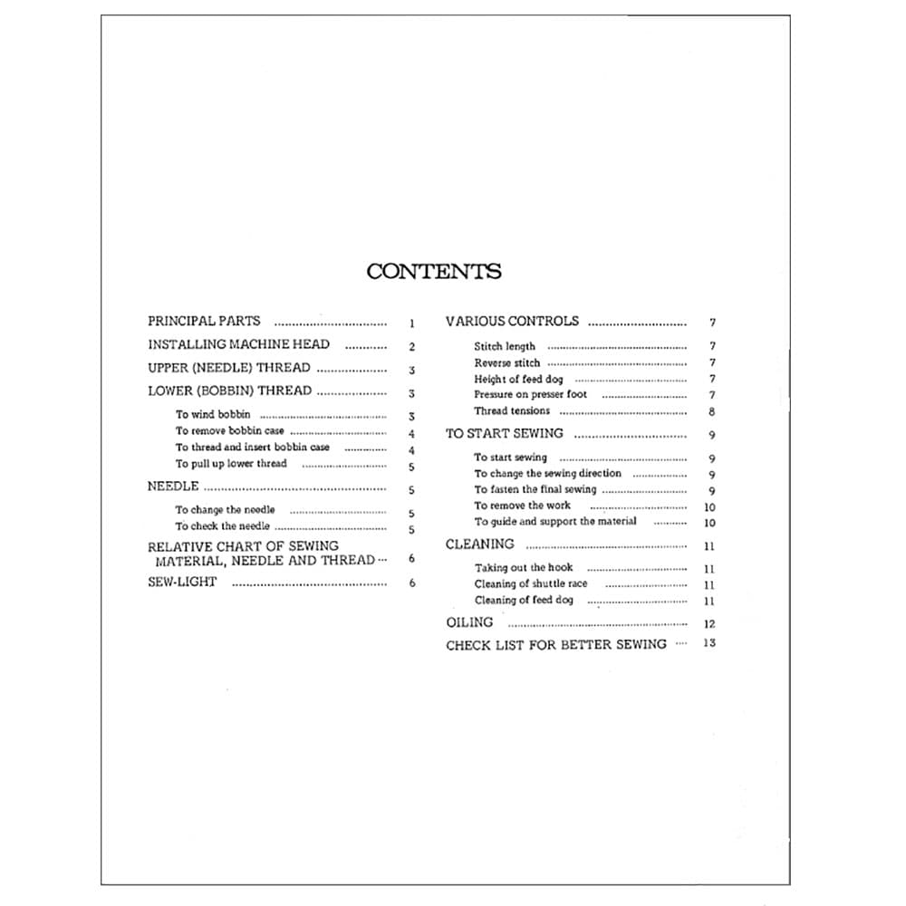 Brother 1381 Instruction Manual image # 116429