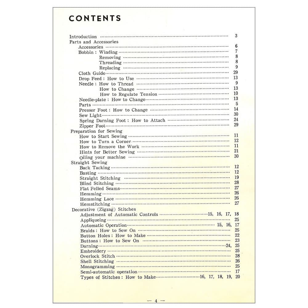 Brother 210 Instruction Manual image # 116439