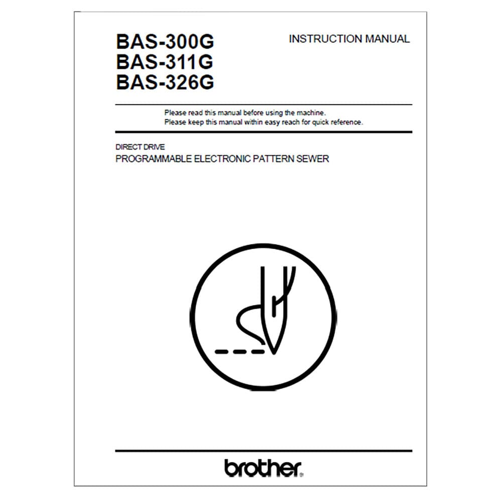 Brother BAS-300G Instruction Manual image # 116595