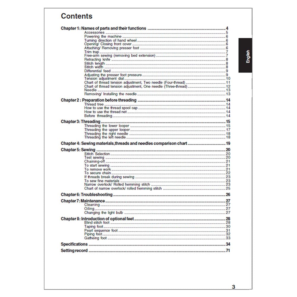 Brother 3034D Instruction Manual image # 117995