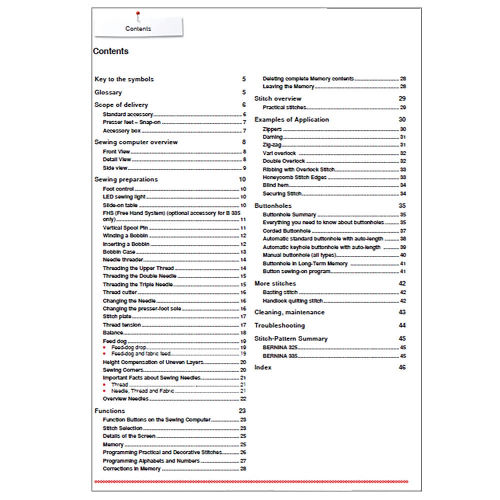 Bernina 335DS Instruction Manual image # 115255