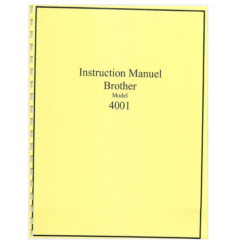 Brother 4001 Instruction Manual image # 116457