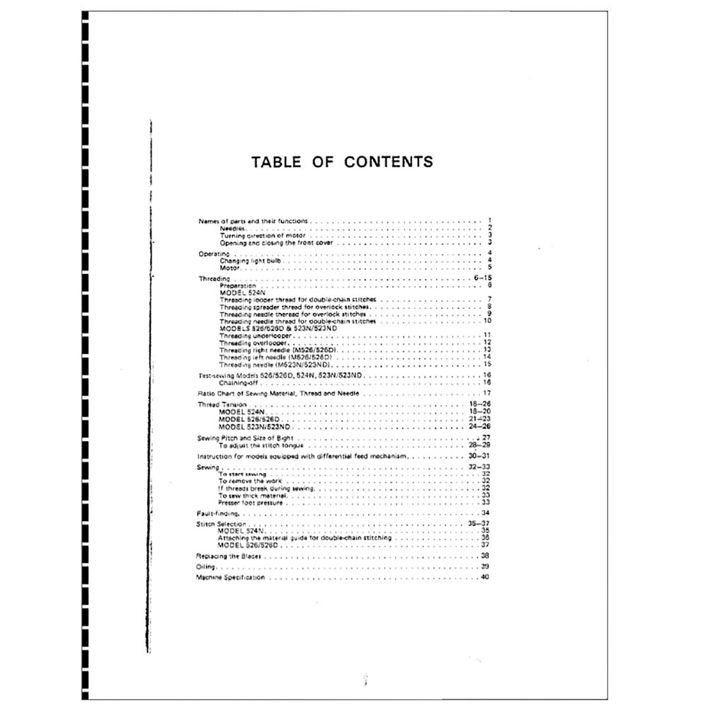 Brother 523N Instruction Manual image # 116339