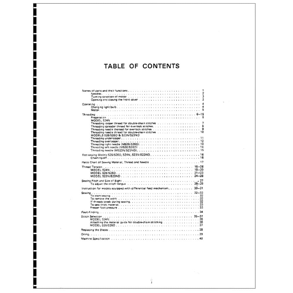 Brother 526 Instruction Manual image # 116525