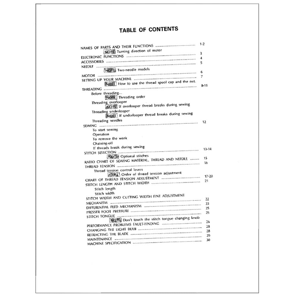 Brother 730D Instruction Manual image # 116547