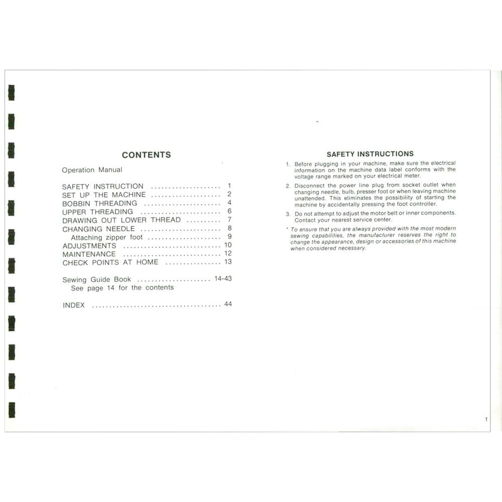 Brother Electronic Compal Star 732 Instruction Manual image # 116548