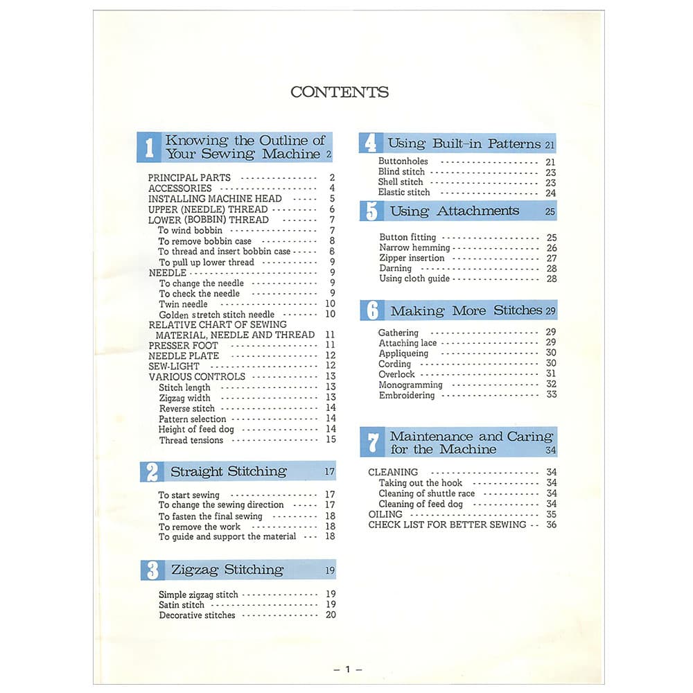 Brother 751 Instruction Manual image # 116553
