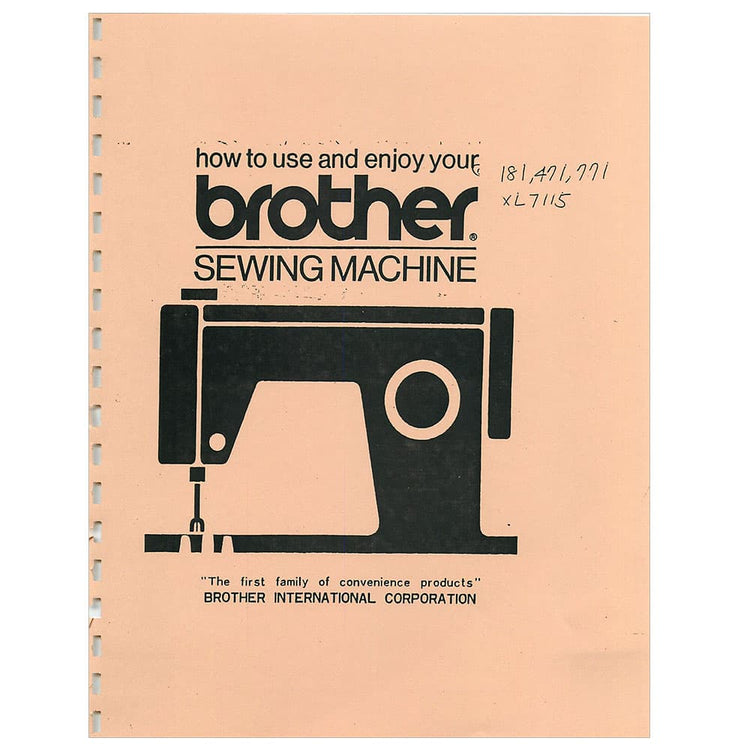 Brother 771 Instruction Manual image # 116411