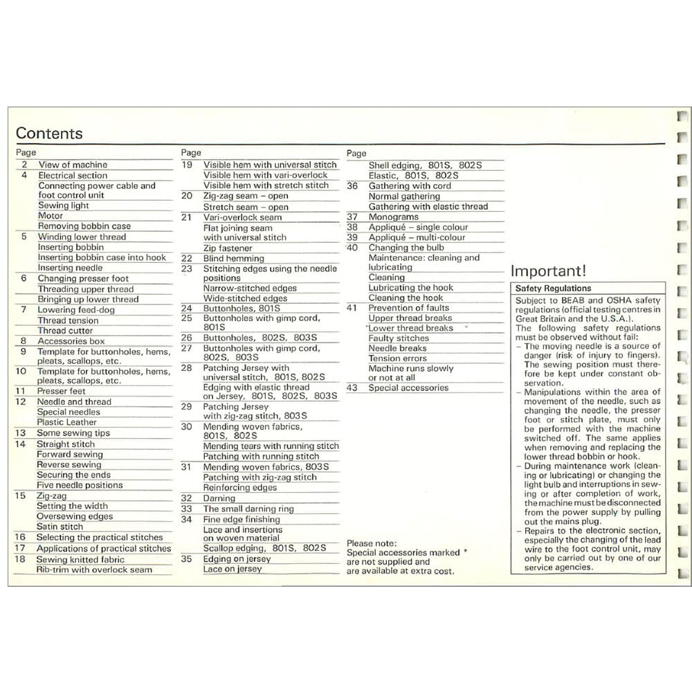 Bernina 802 Sport Instruction Manual image # 114952