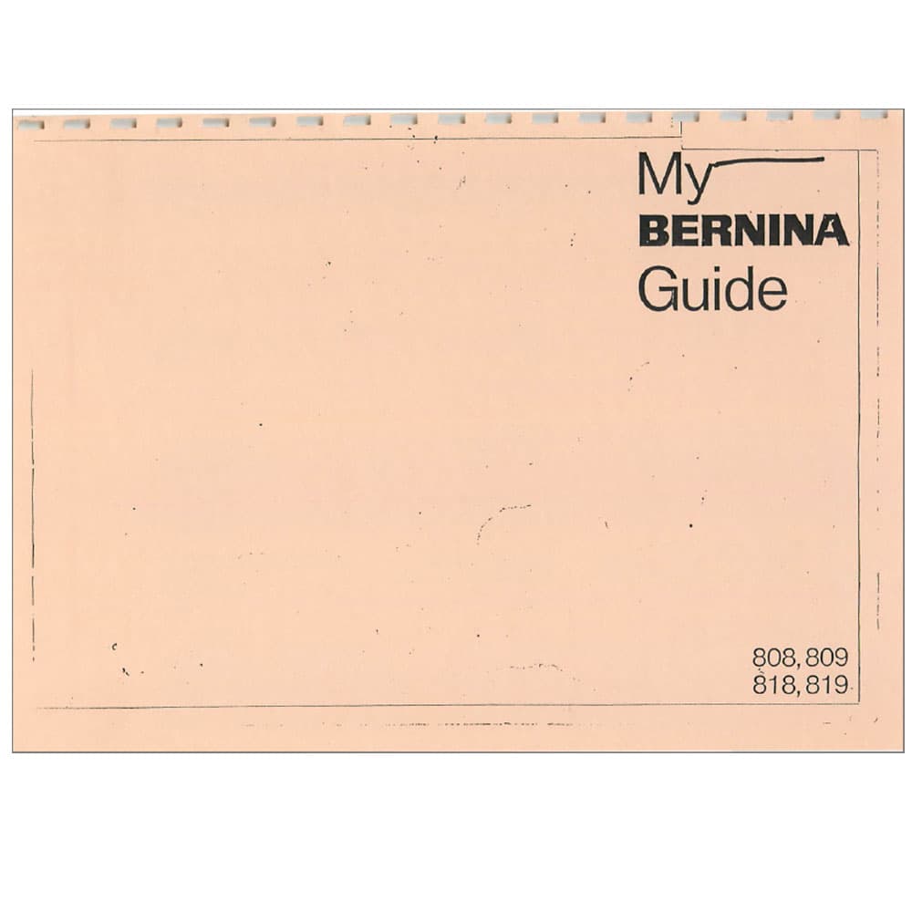 Bernina 818 Instruction Manual image # 115004