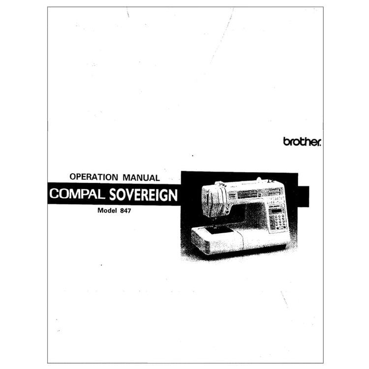 Brother Compal Sovereign 847 Instruction Manual image # 116568