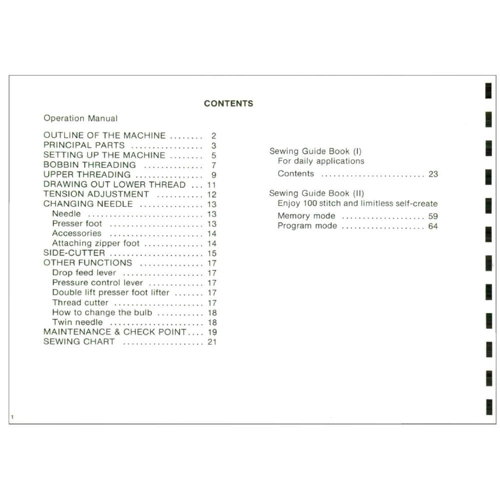 Brother Compal Galaxie 870 Instruction Manual image # 116573