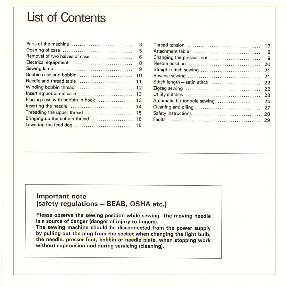 Bernina 900 Nova Instruction Manual image # 115052