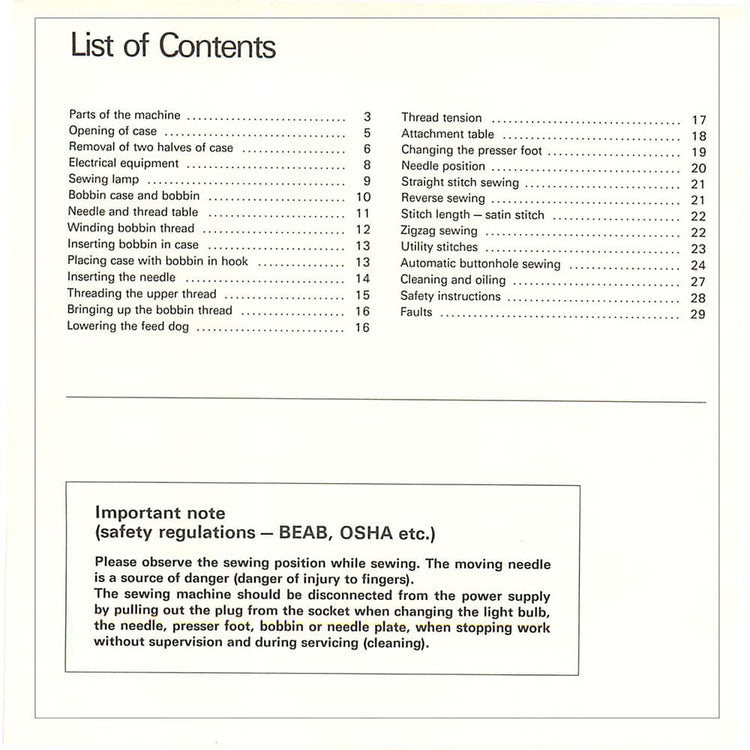 Bernina 900 Nova Instruction Manual image # 115052