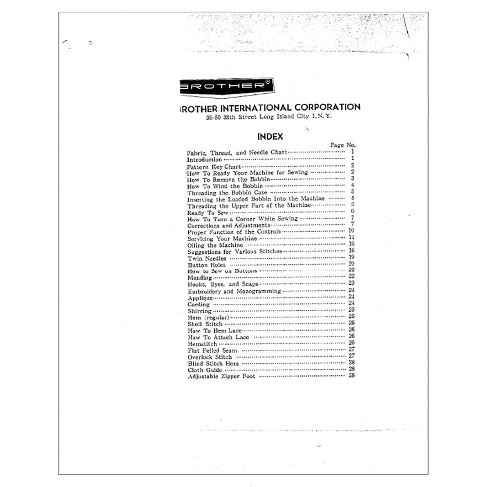 Brother Valiant 930 Instruction Manual image # 118776
