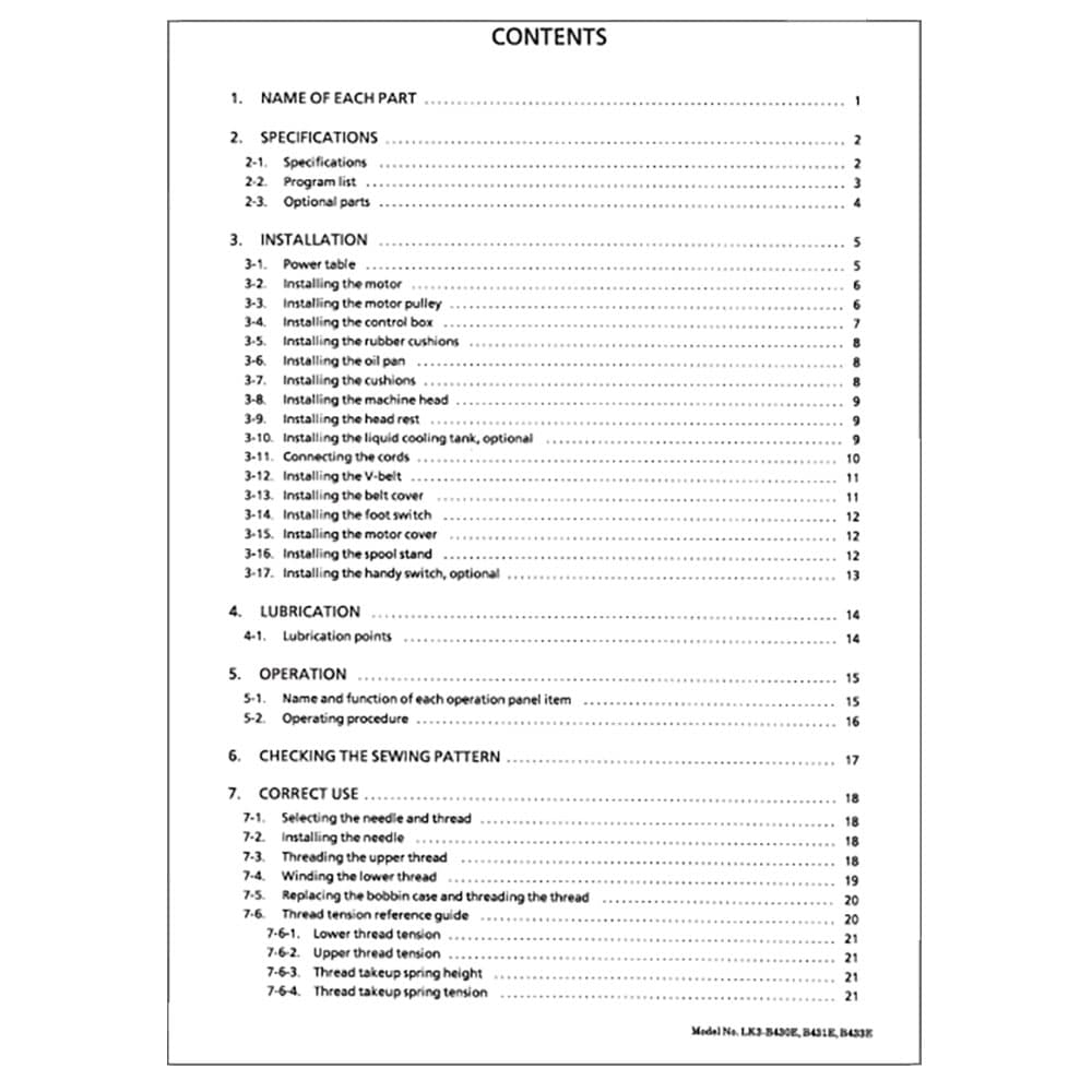 Brother LK3-B430E Instruction Manual image # 115321