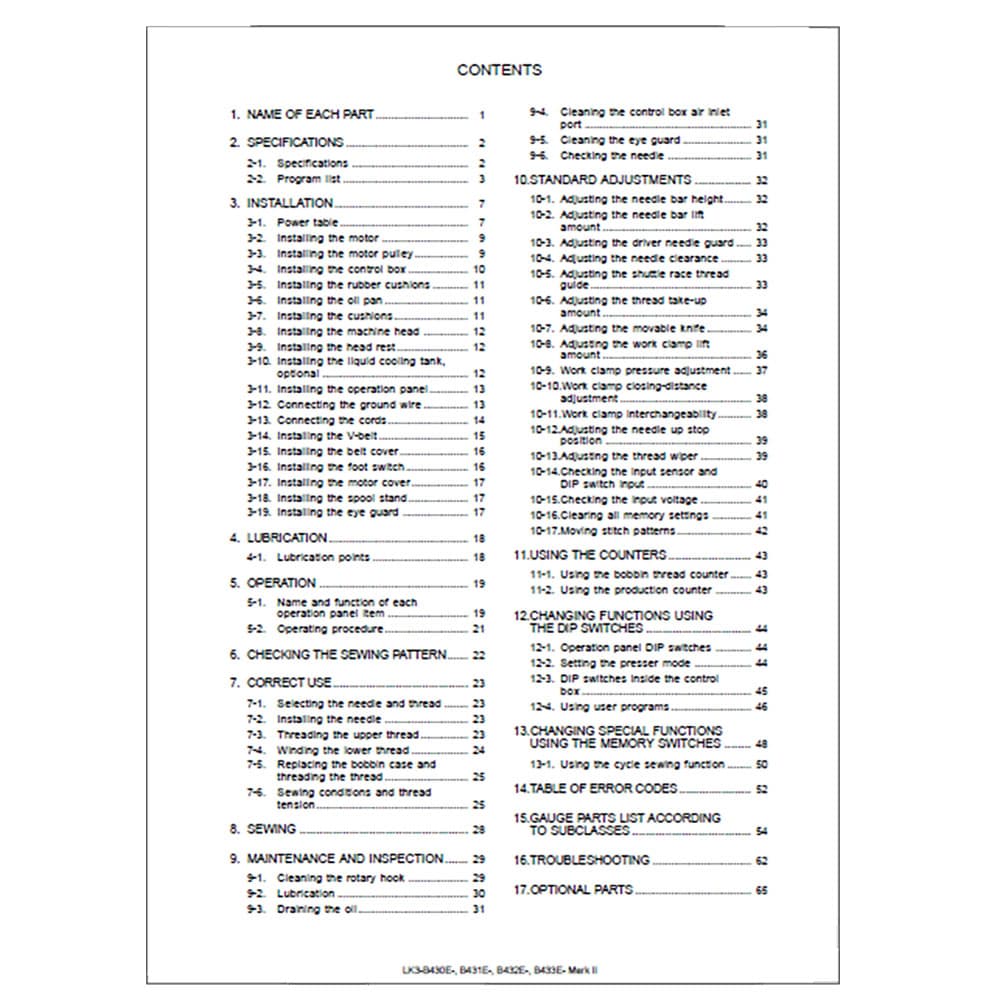 Brother LK3-B431E Mark II Instruction Manual image # 115332