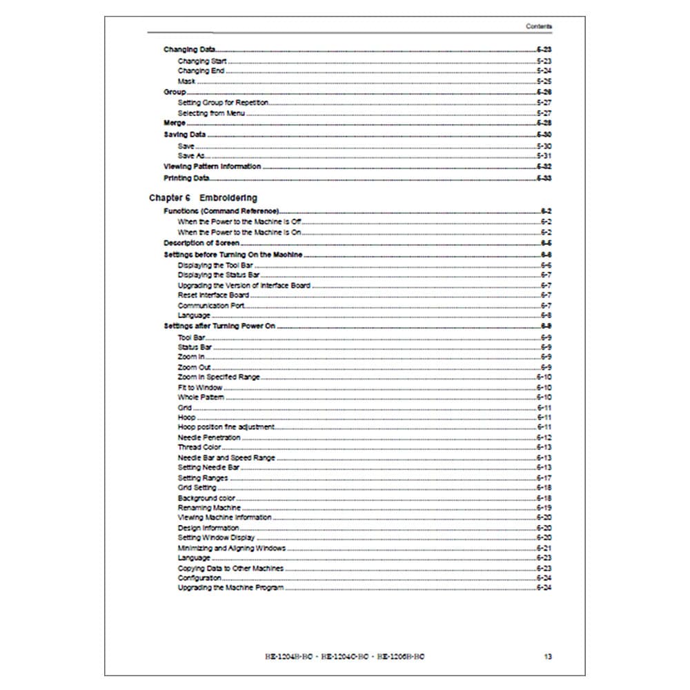 Brother Industrial BAS-1204C-BC Instruction Manual image # 116589