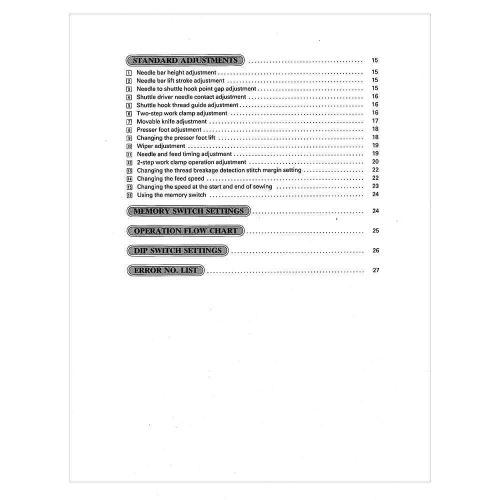 Brother BAS-311A Instruction Manual image # 116604