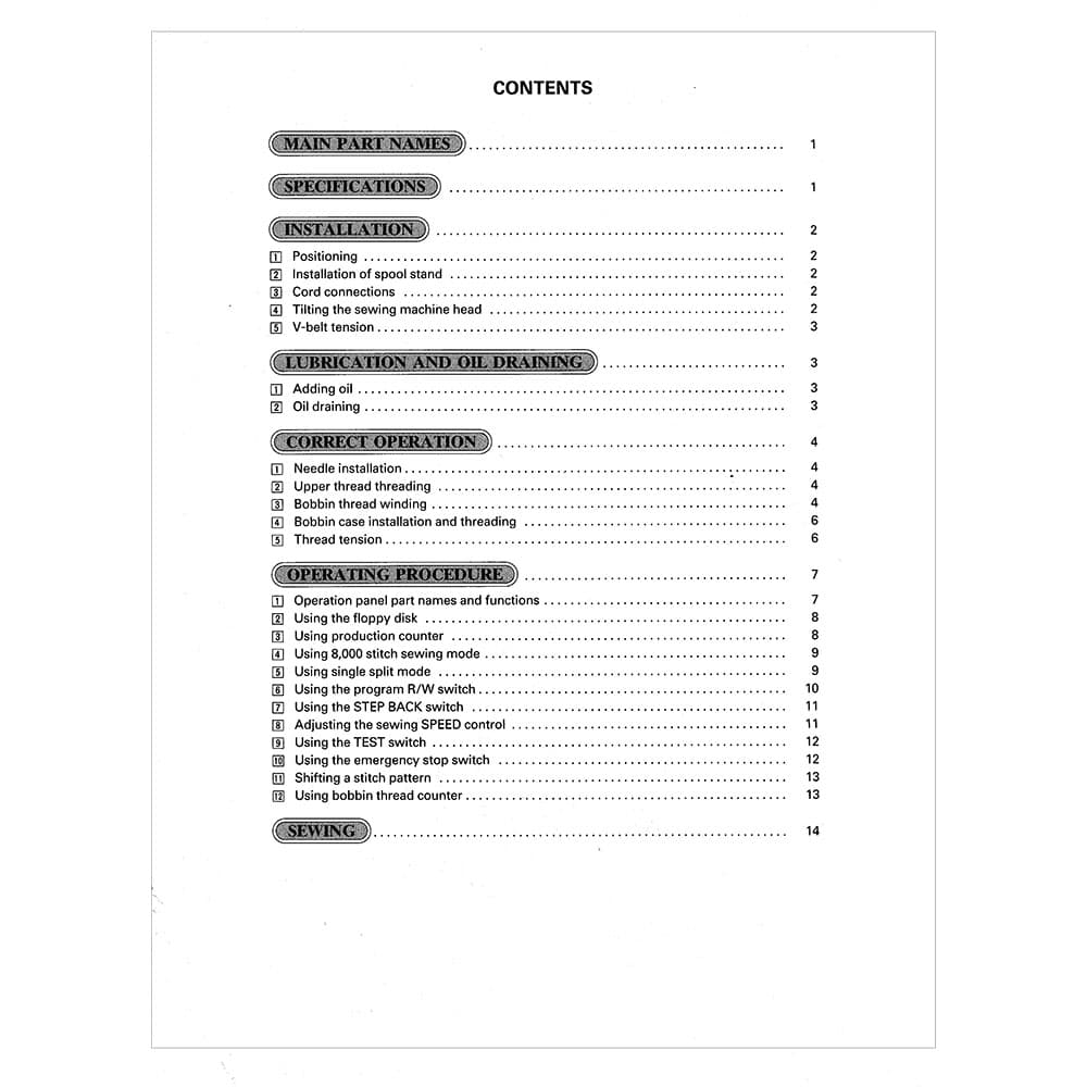 Brother BAS-311A Instruction Manual image # 116606