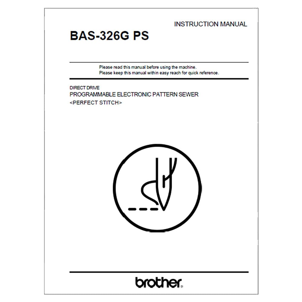 Brother BAS-326G PS Instruction Manual image # 118779