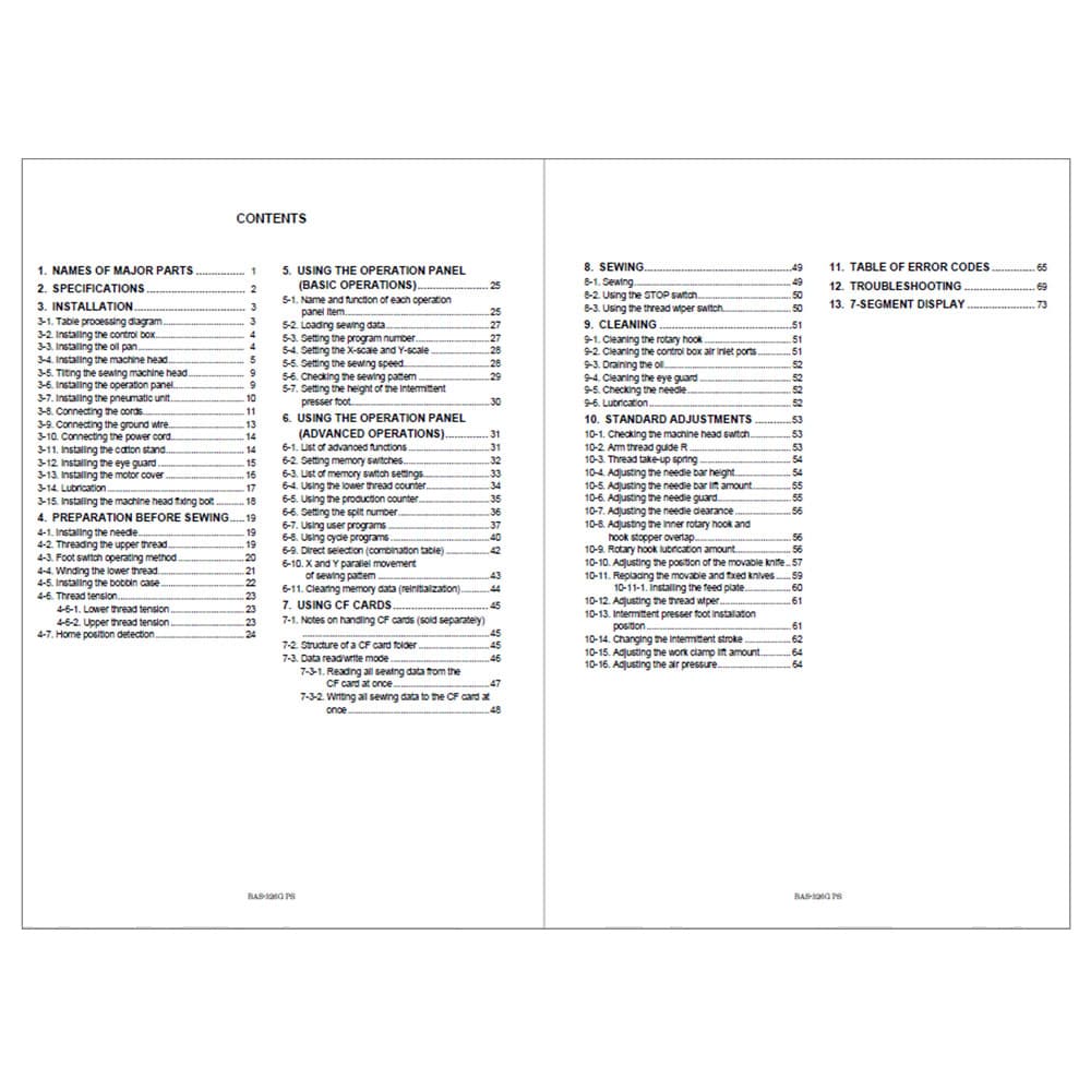 Brother BAS-326G PS Instruction Manual image # 118778