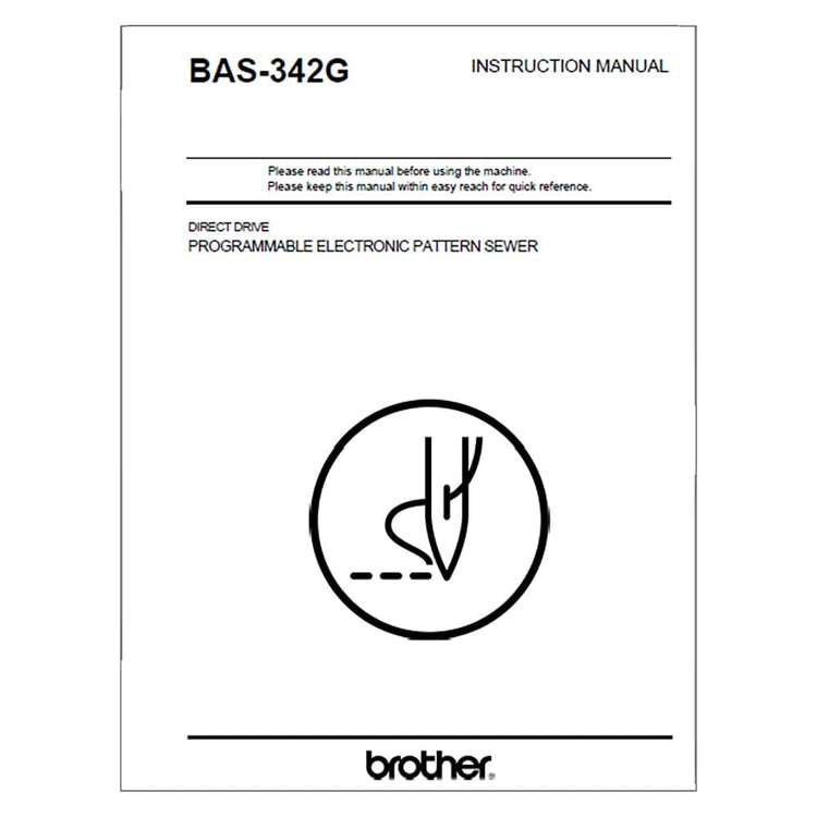 Brother BAS-342G Instruction Manual image # 116650