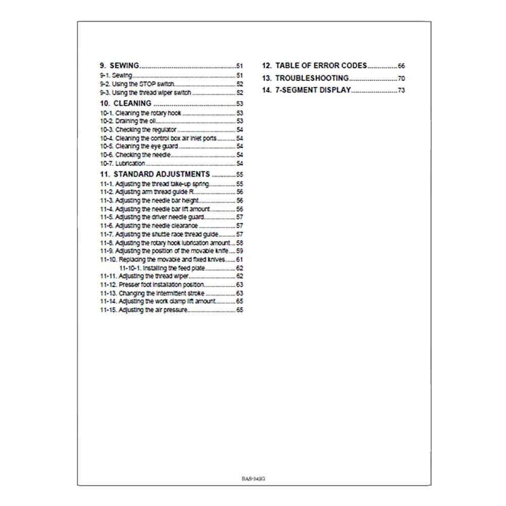 Brother BAS-342G Instruction Manual image # 116648