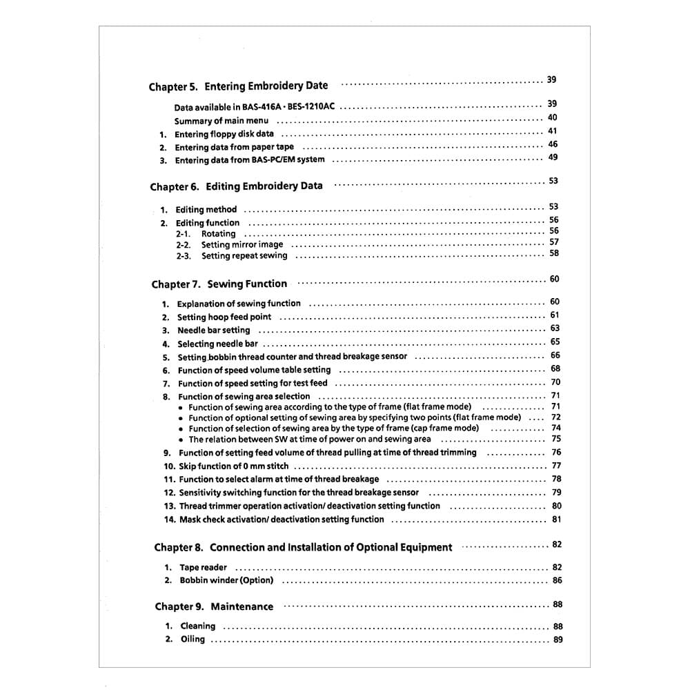 Brother BAS-416A Instruction Manual image # 116732