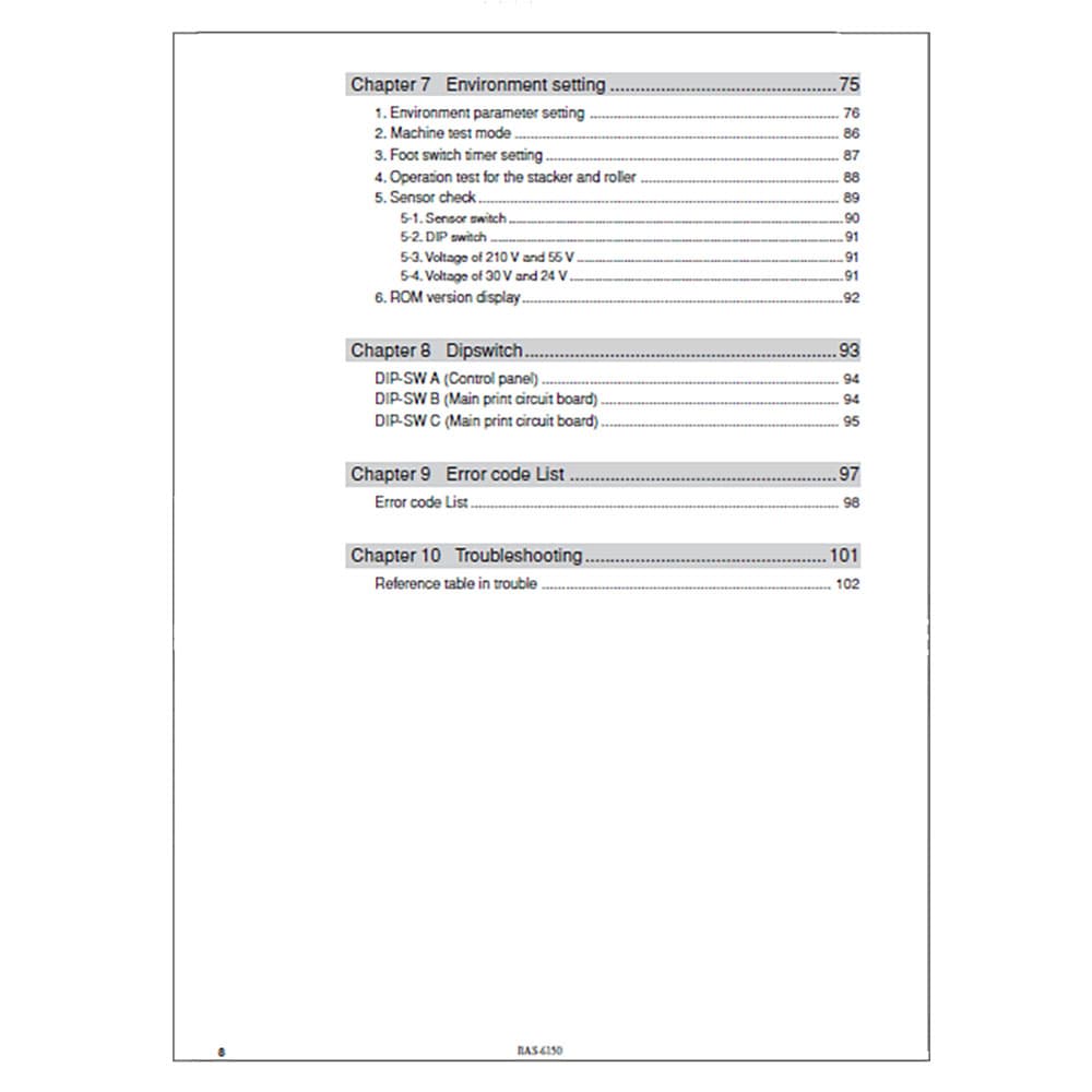 Brother BAS-6150 Instruction Manual image # 116746